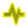 Icon Herzfrequenz in den Farben von SOS Humanity.