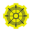 Icon mit Steuerrad in den SOS-Humanity Farben blau und gelb.