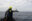 Crew member of Humanity 1 on board a RHIB trying to reach people in distress at sea.