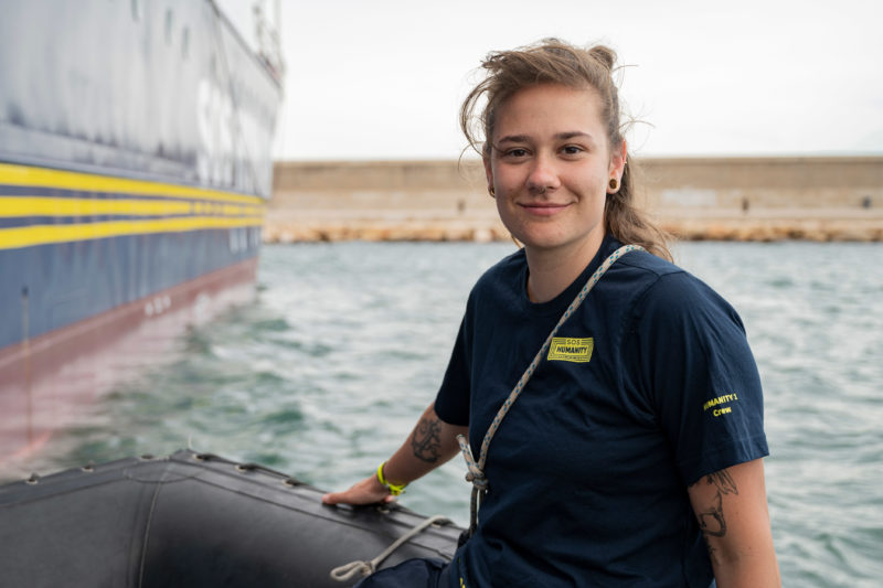 Nina RHIB Koordinatorin SOS Humanity