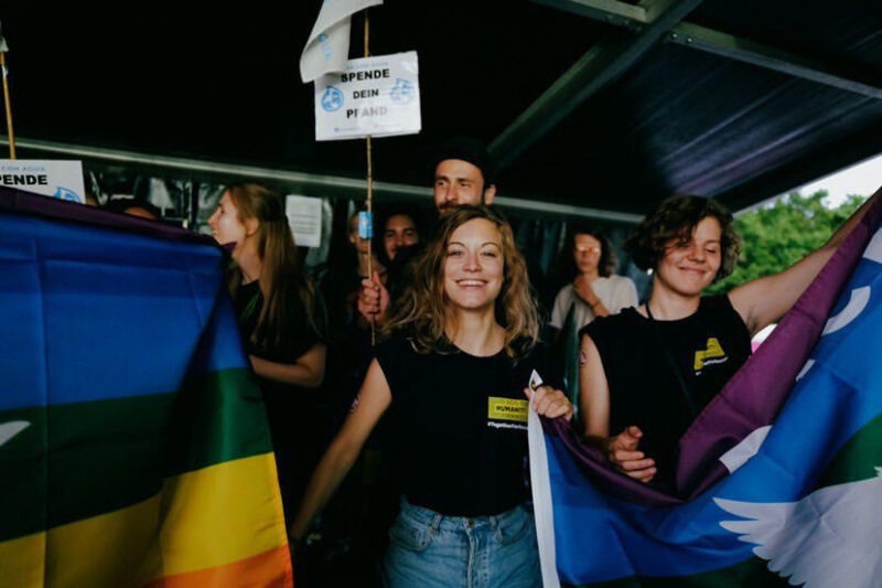 Freiwillige von SOS Humanity auf dem Randale & Freunde Festival