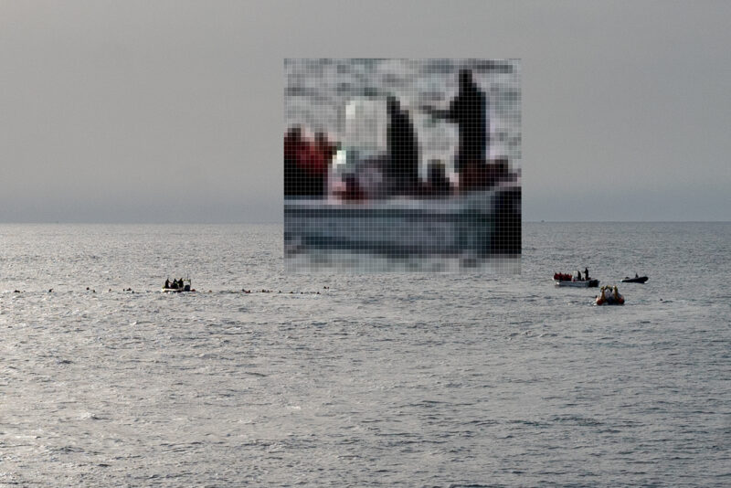 Fotobeweis von der Gewaltbereitschaft der sogeannten libyschen Küstenwache