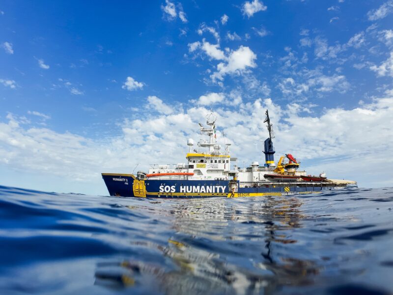 Humanity 1 auf dem Meer