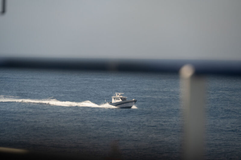 Schnellboot auf dem Meer